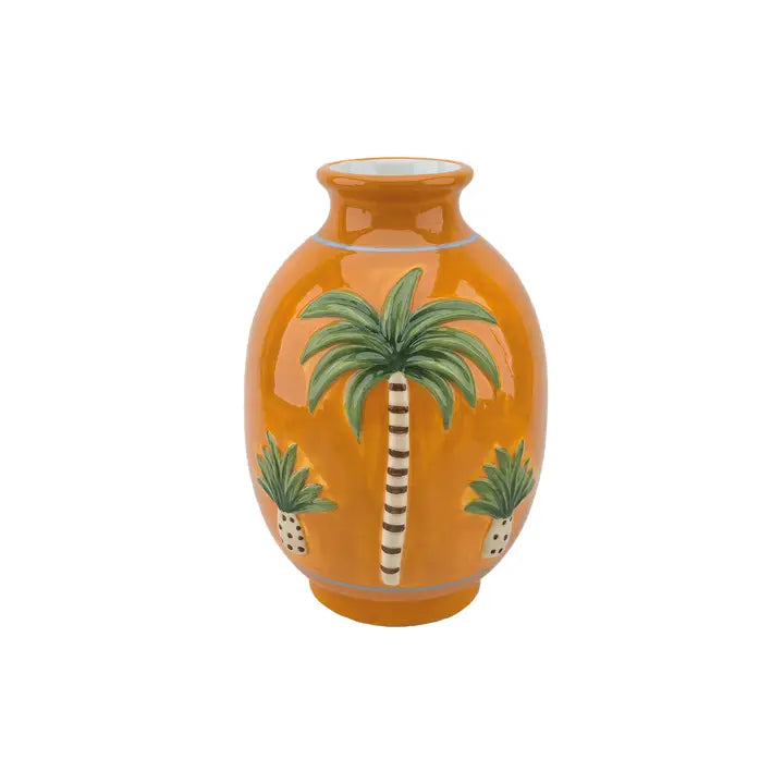 Vase Orange Palmier