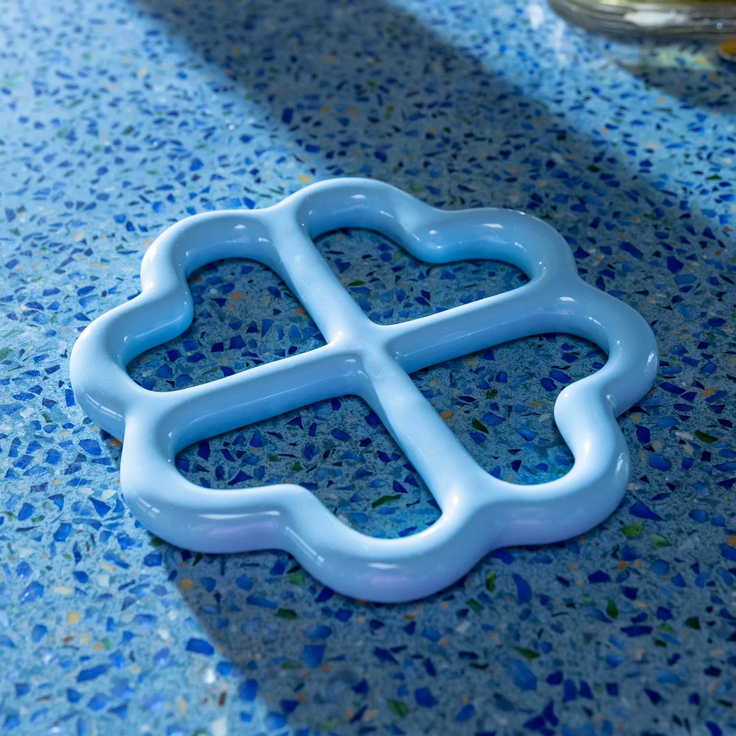 Dessous de plat - Trivet Clover bleu