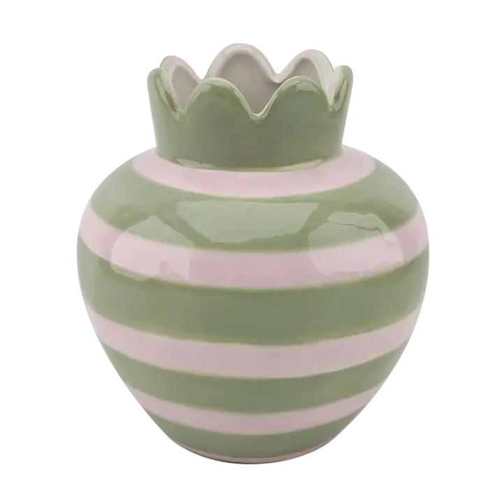 Vase Rose wavy