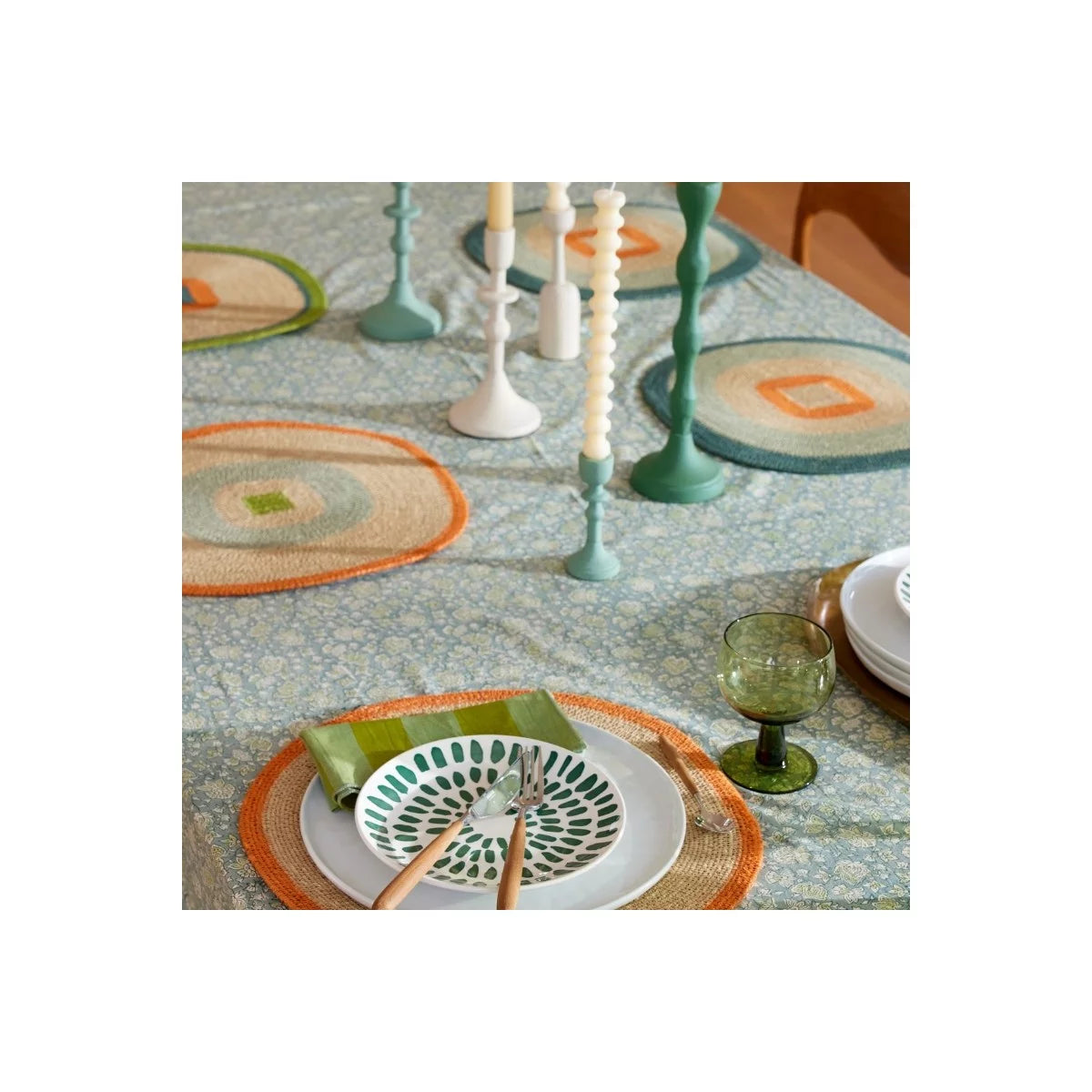 Set de Table Mada Prairie Orange