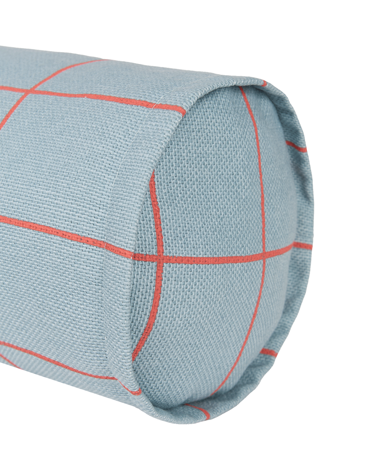 Coussin Cylindre Bleu Rouge Carrelage