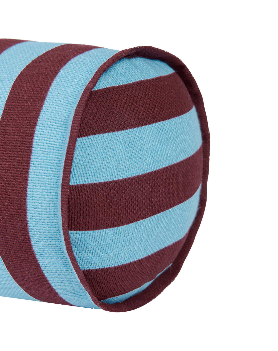 Coussin Cylindre Burgundy Bleu Rayure