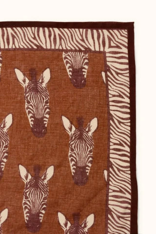 Foulard Dupitta - Zébre brun