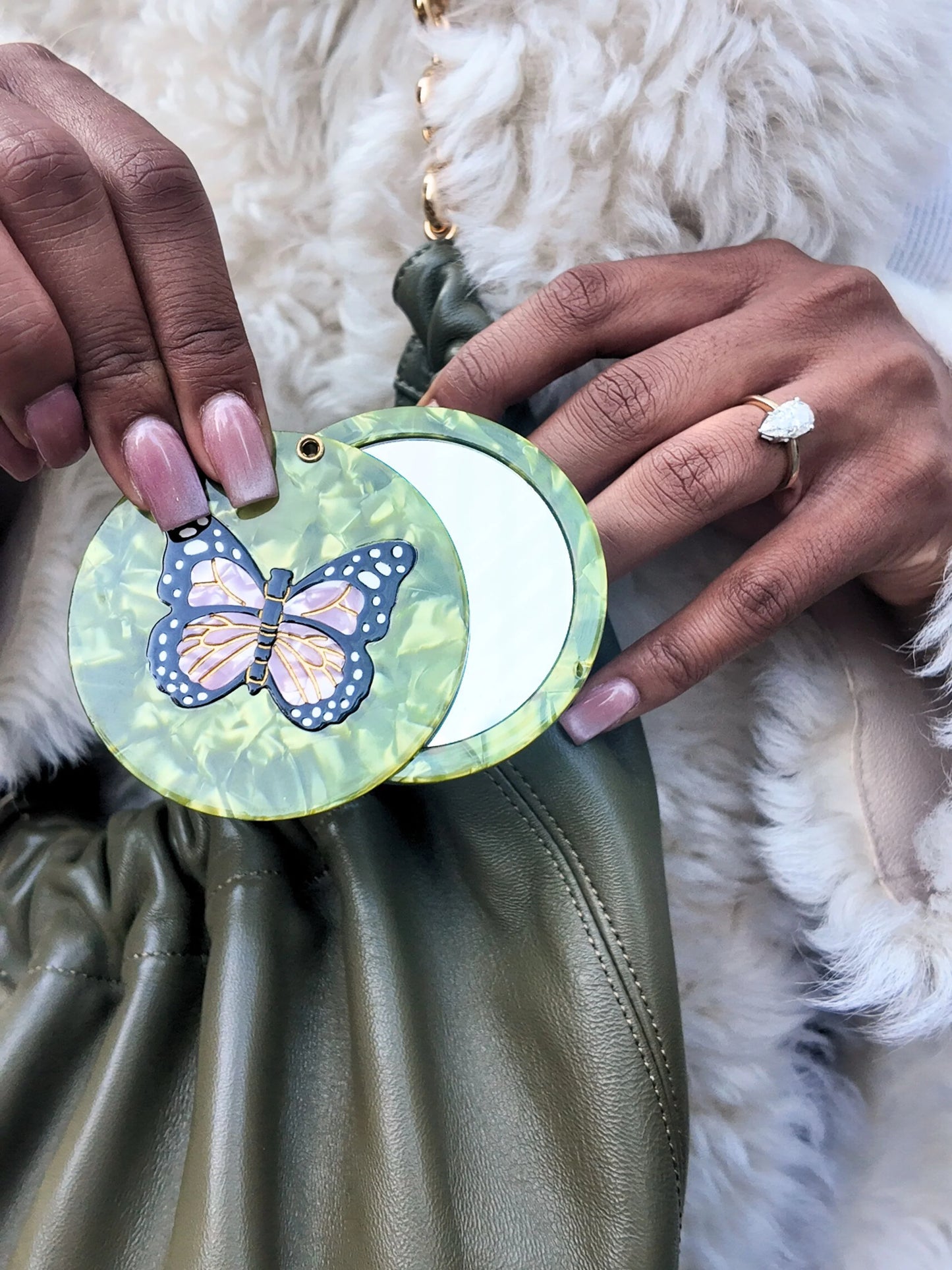 Miroir - Pink Butterfly