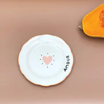Assiette Amour coeur