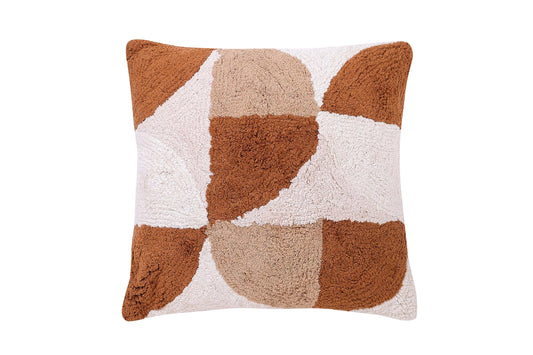 Coussin Rangoli Brun