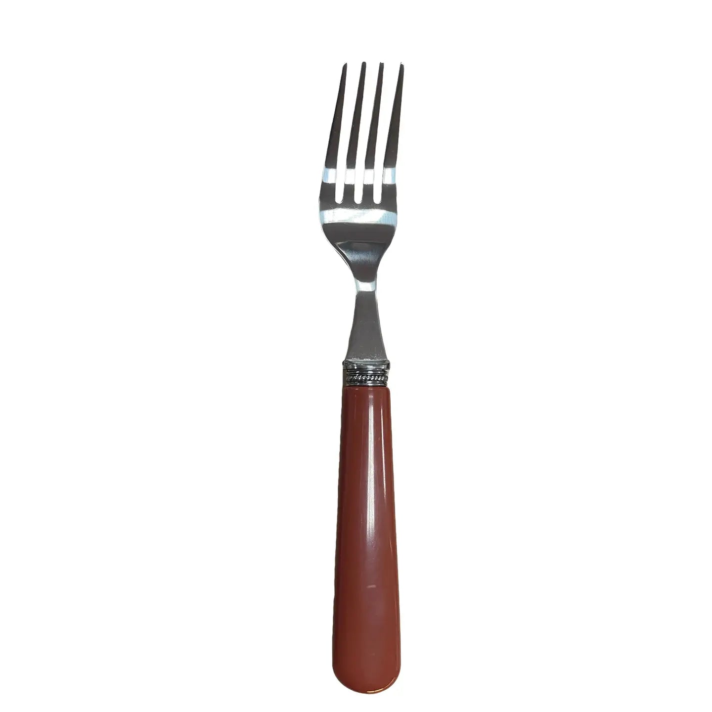 Fourchette Leo Terracotta En Inox