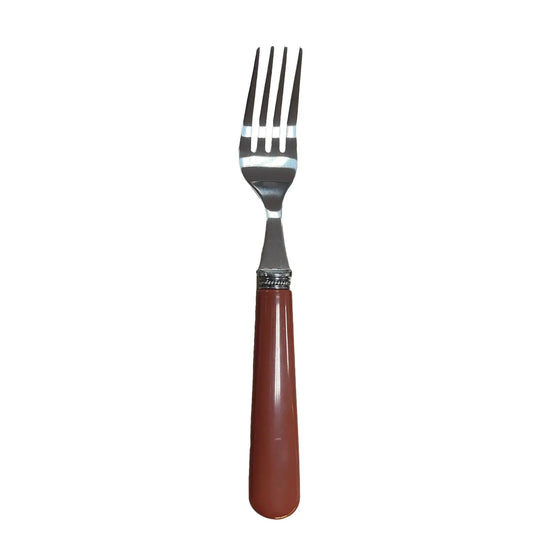 Fourchette Leo Terracotta En Inox