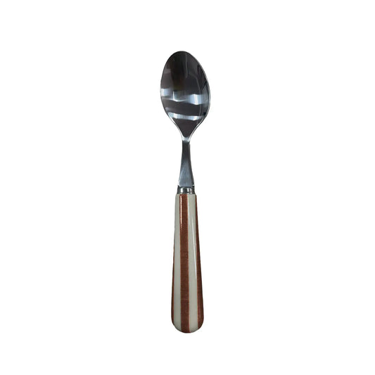 Cuillère Café Leo Rayure Moka En Inox