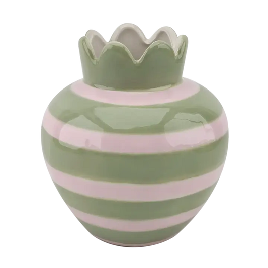 Vase Rose wavy