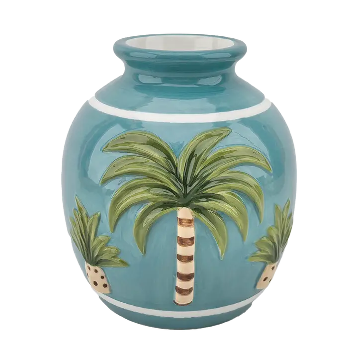 Vase Palmier Bleu