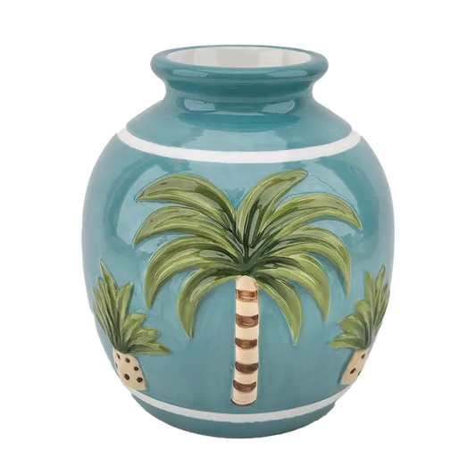 Vase Palmier Bleu