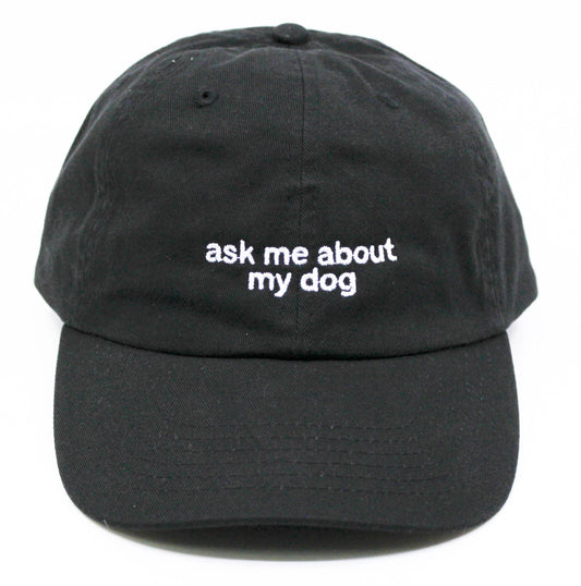 Ask me about my dog - casquette - noir
