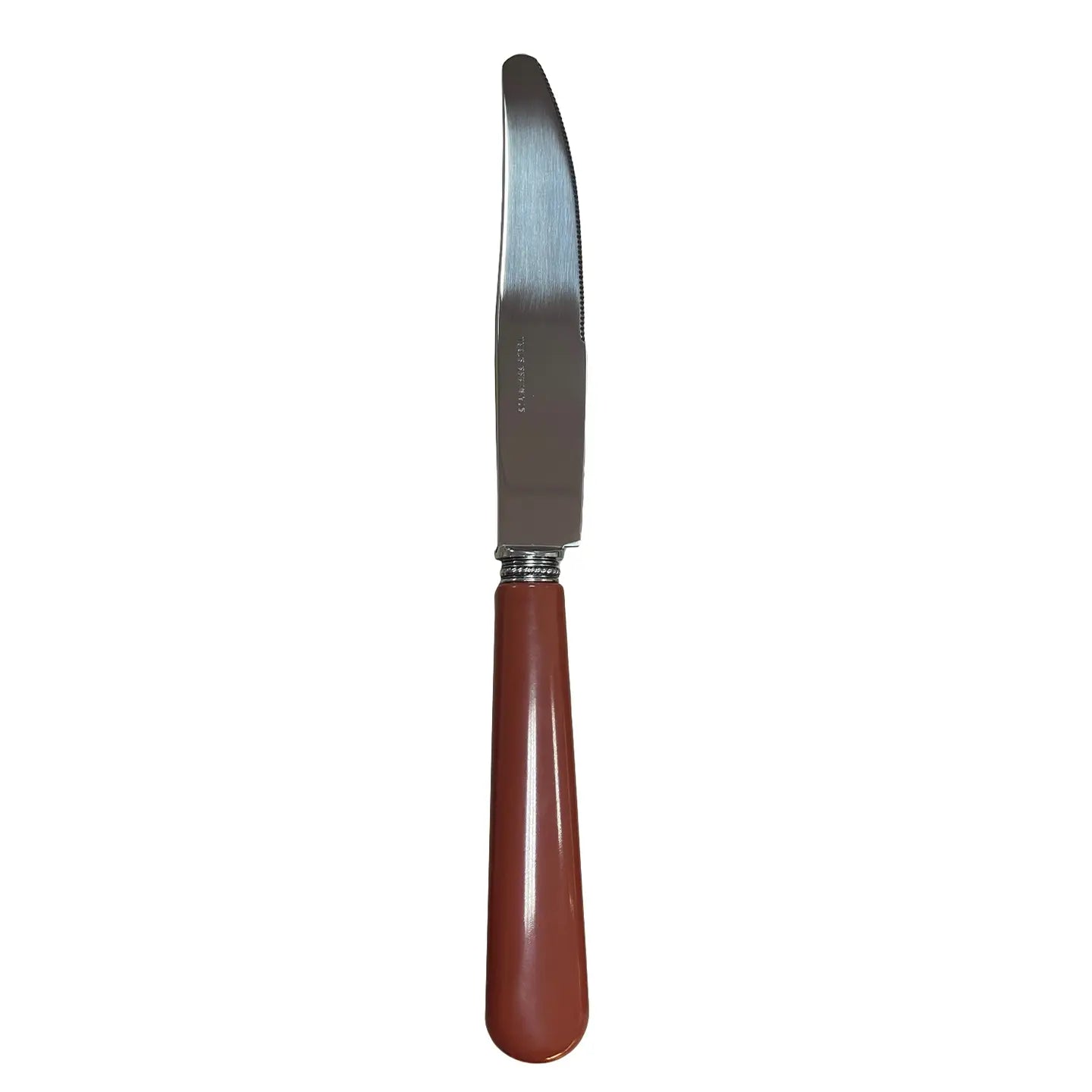 Couteau Leo Terracotta En Inox