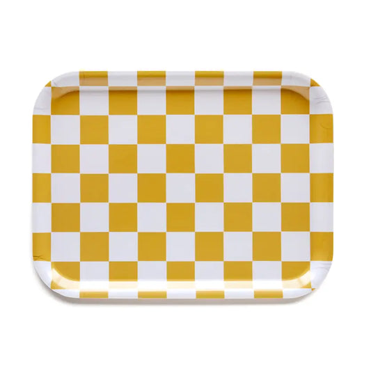 Plateau de service - Carreau Jaune