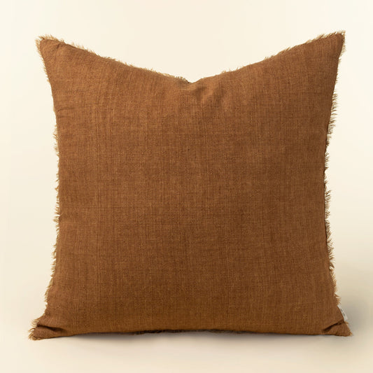 Coussin Lina 24x24" Burnt Umber