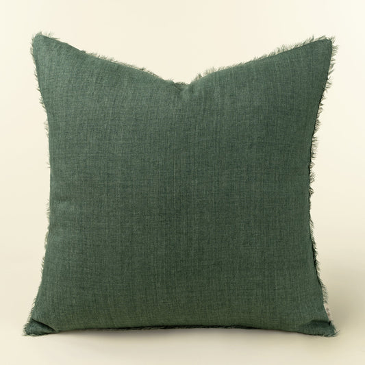 Coussin Lina 24x24" Celeste Green
