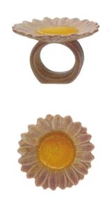 Rond de Serviette en Fleur