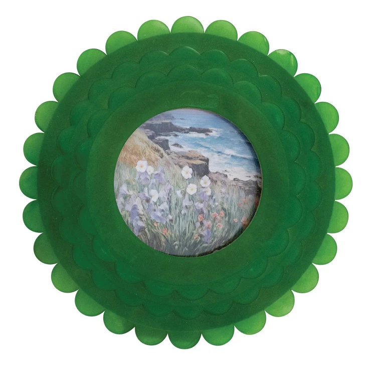 Cadre Rond Scalloped