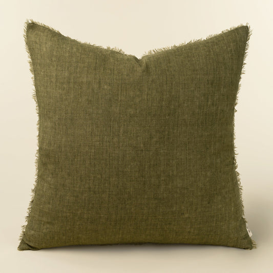 Coussin Lina 24x24" Dark Moss