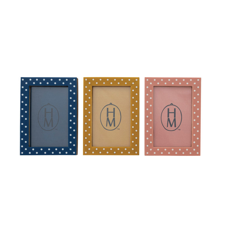 MDF frame polka dots