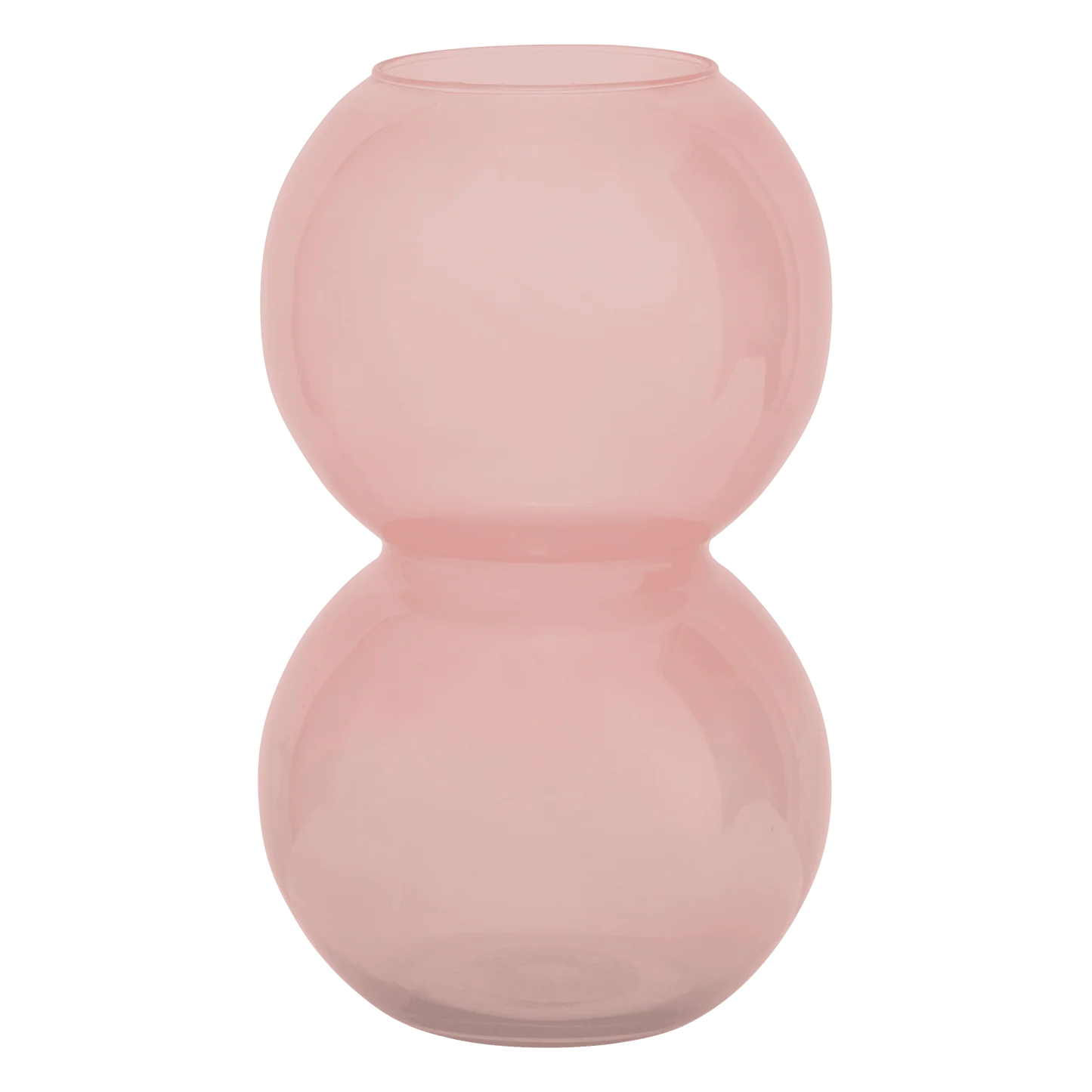 Vase recyled glass Bulb, Brandied Apricot