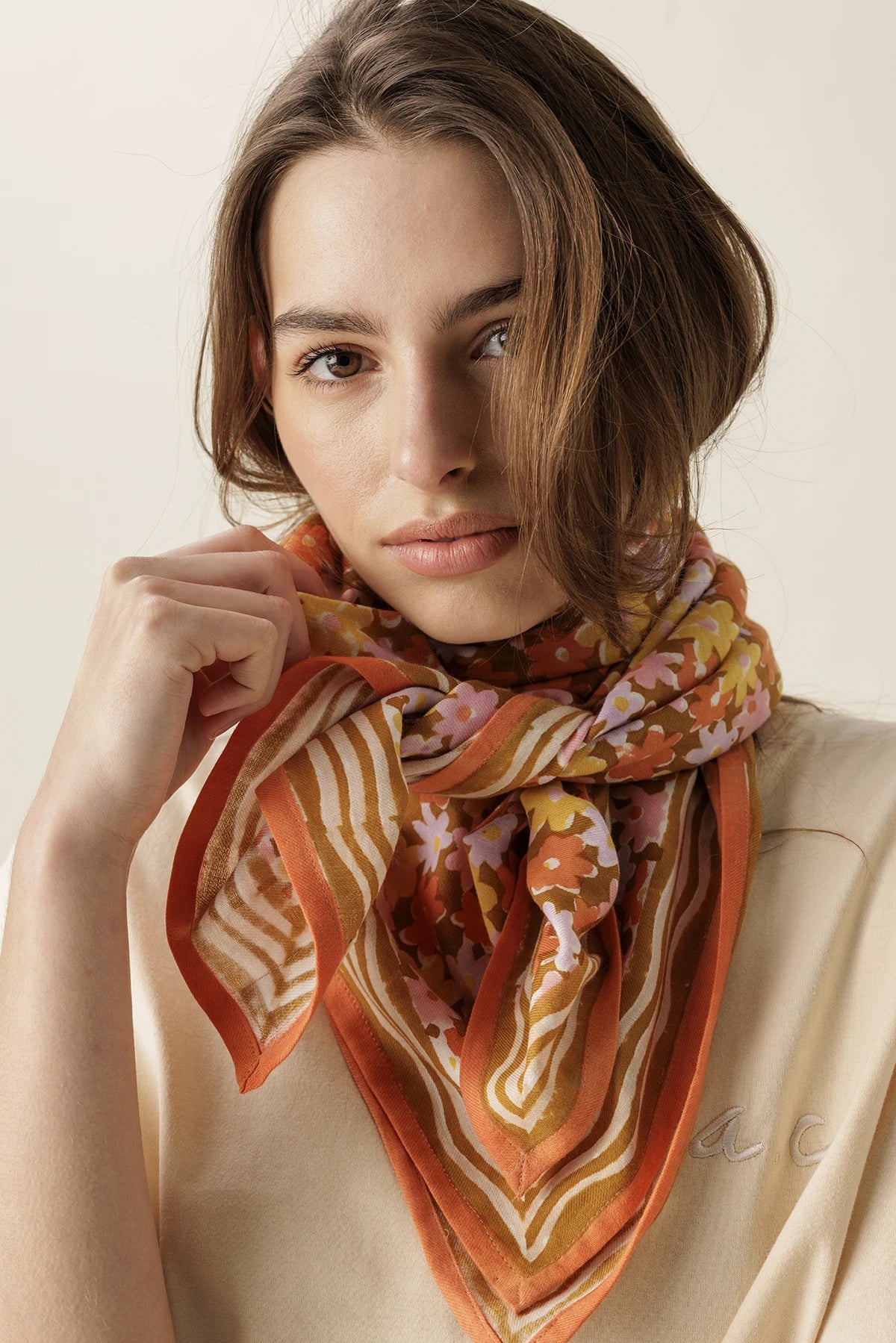 Foulard Lakita - Paquerette Tapenade