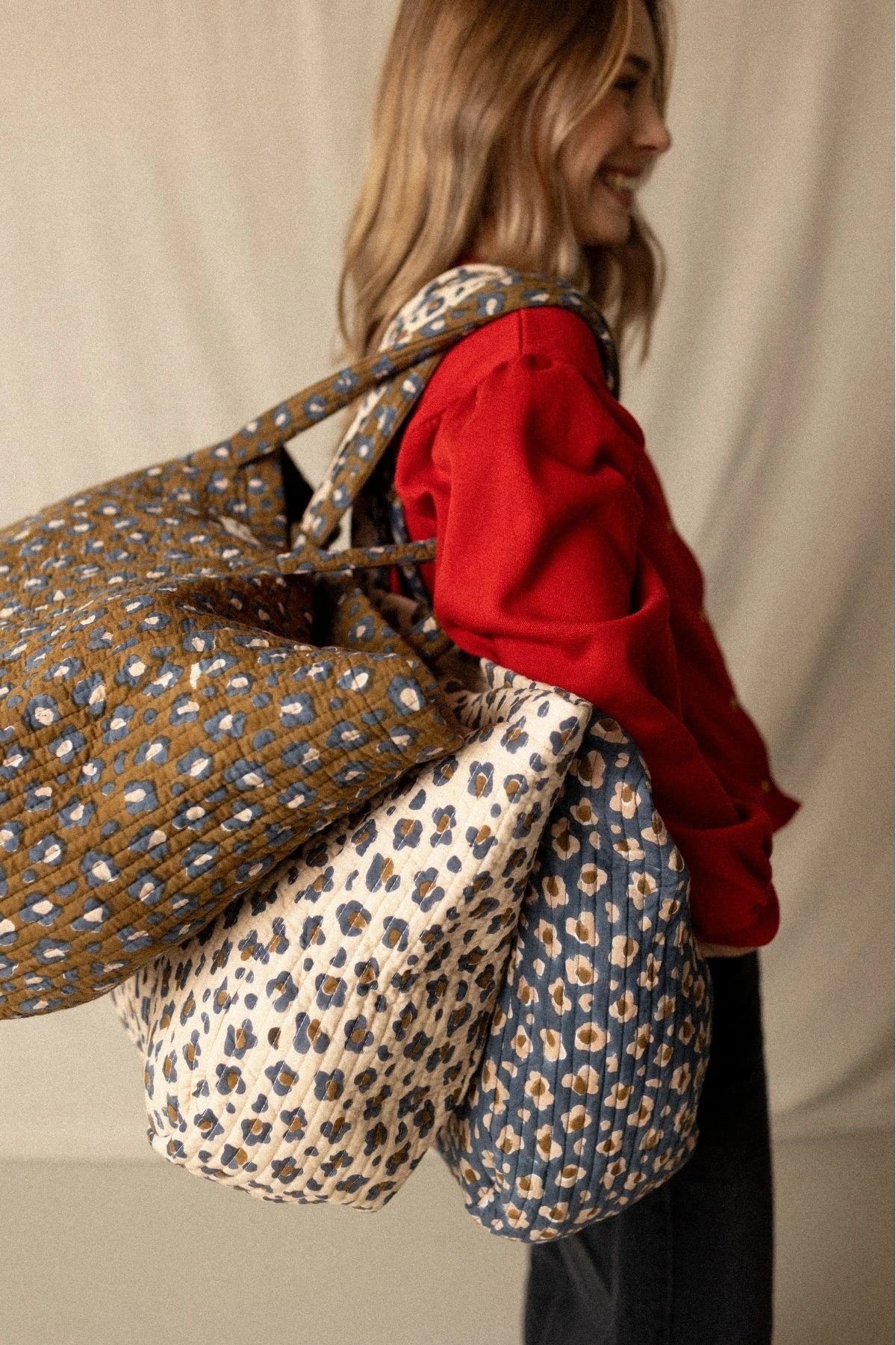 Sac Cabas Samba Léopard Macadamia