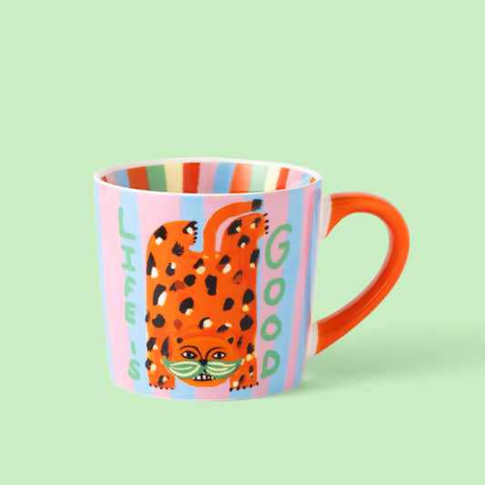 Tasse Life is Good Leopard