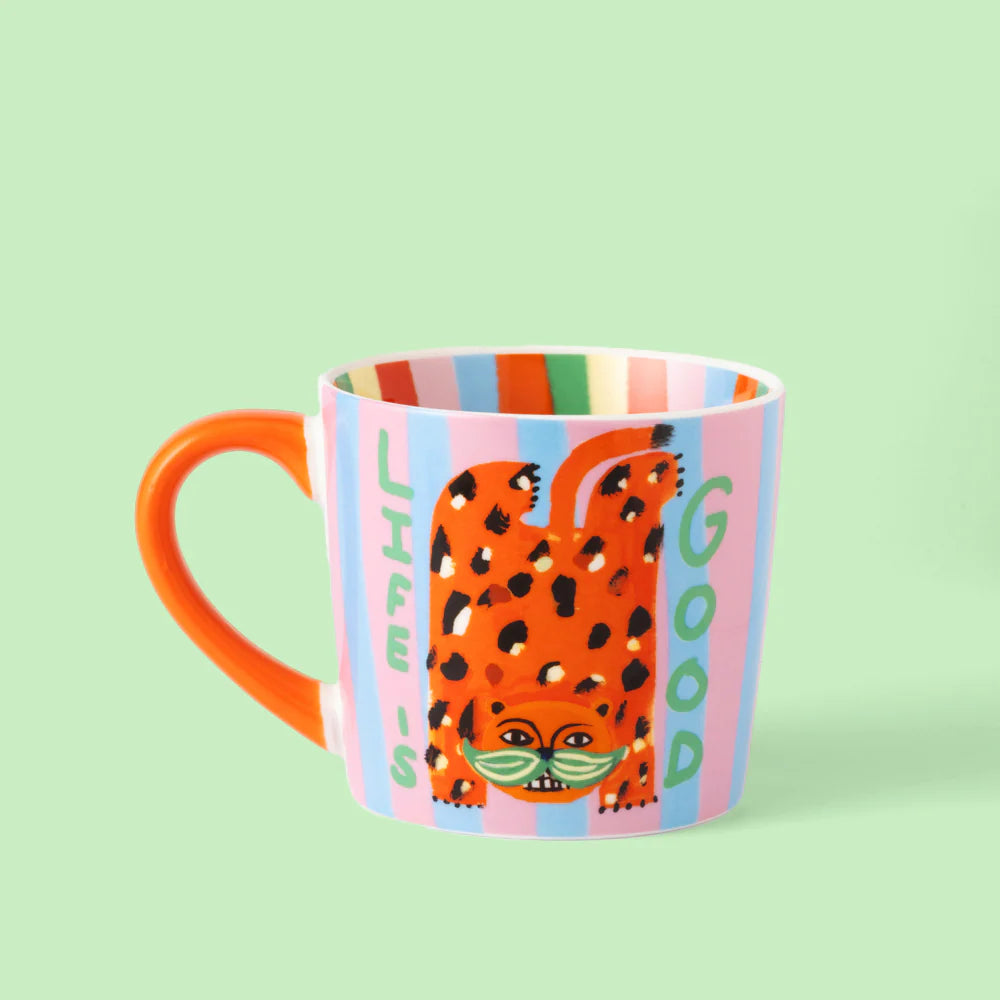 Tasse Life is Good Leopard