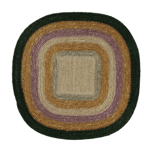 Set de Table Mada Multi-co Vert