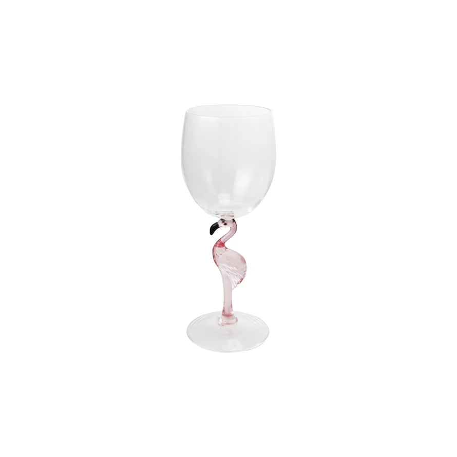 Verre à Vin Flamant Rose