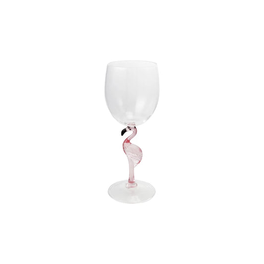 Verre à Vin Flamant Rose