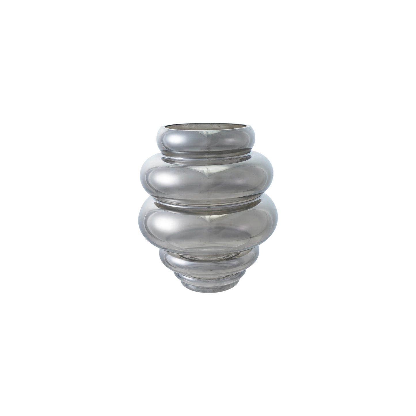 Vase Nervurée en Verre