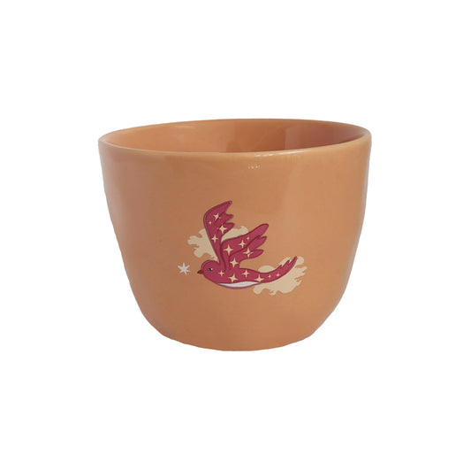 Tasse "Lovely Cup" - Peach bird