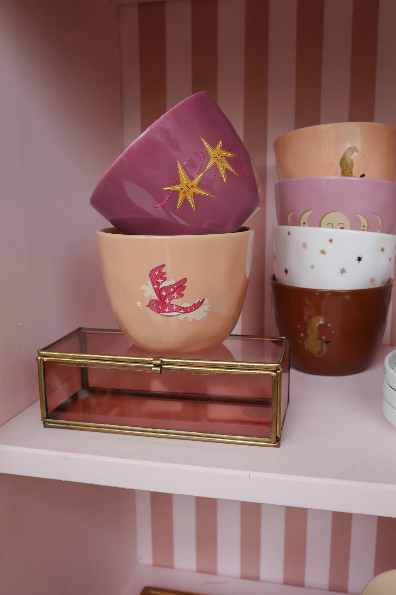 Tasse "Lovely Cup" - Peach bird