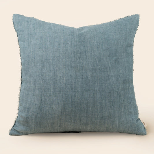 Coussin Lina 20x20" Arctic Blue