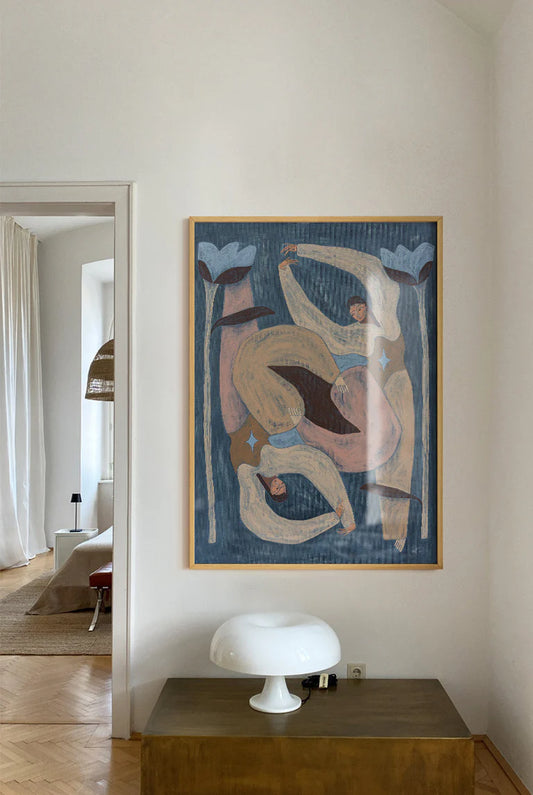 Print Camille Jouarre Blue Bloom