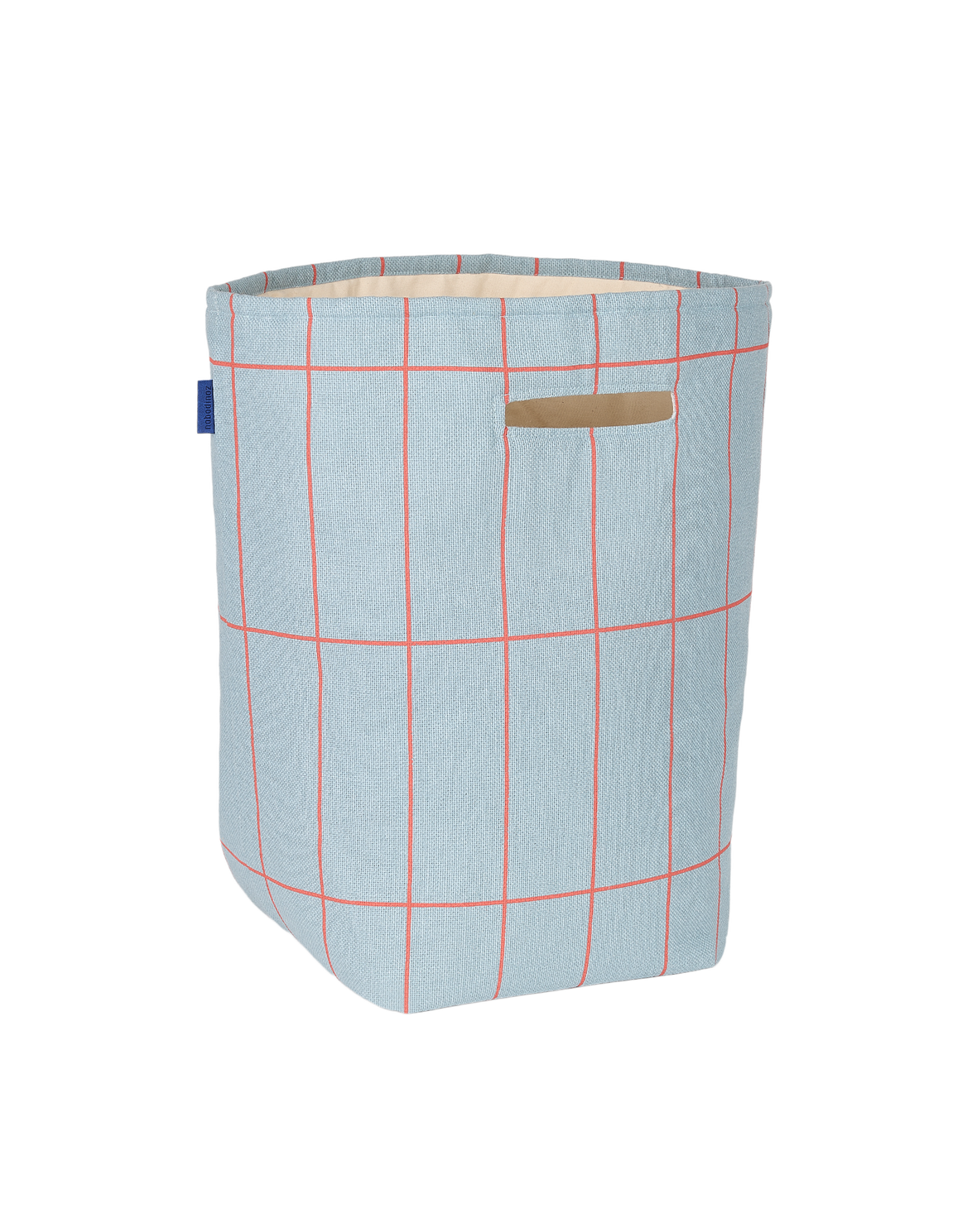 Grand Panier de Rangement Bleu Rouge Grille