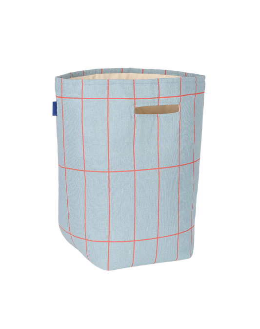 Grand Panier de Rangement Bleu Rouge Grille