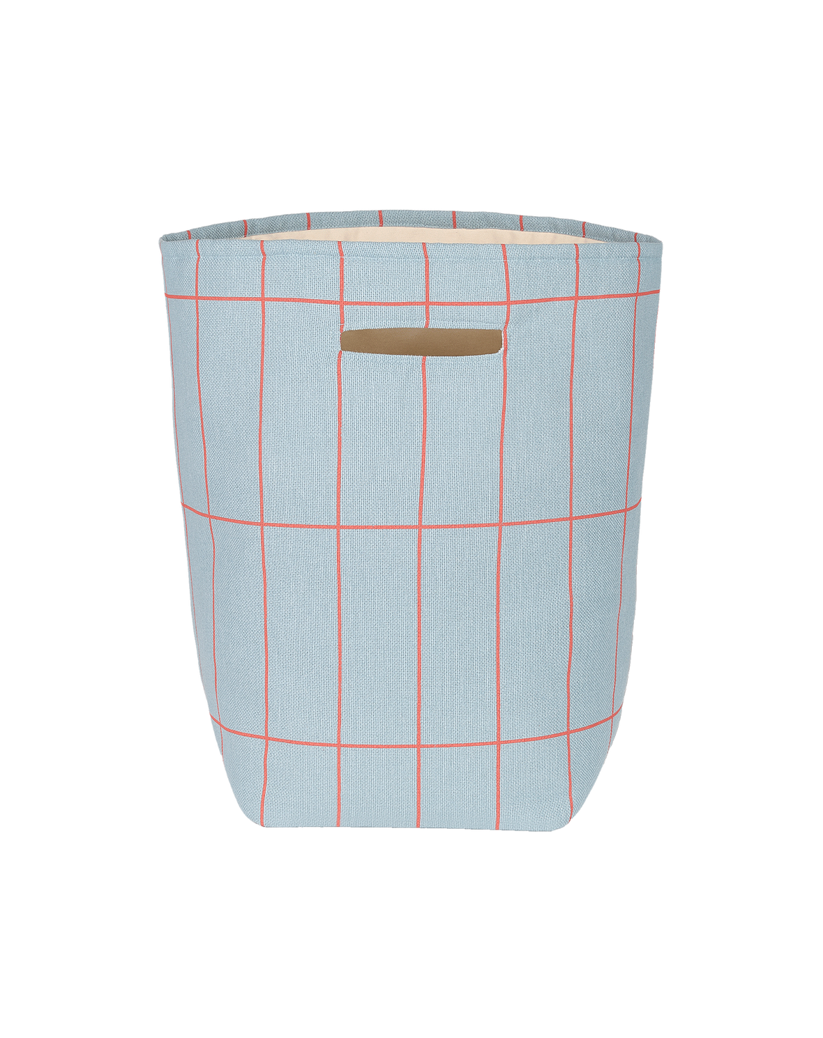 Grand Panier de Rangement Bleu Rouge Grille