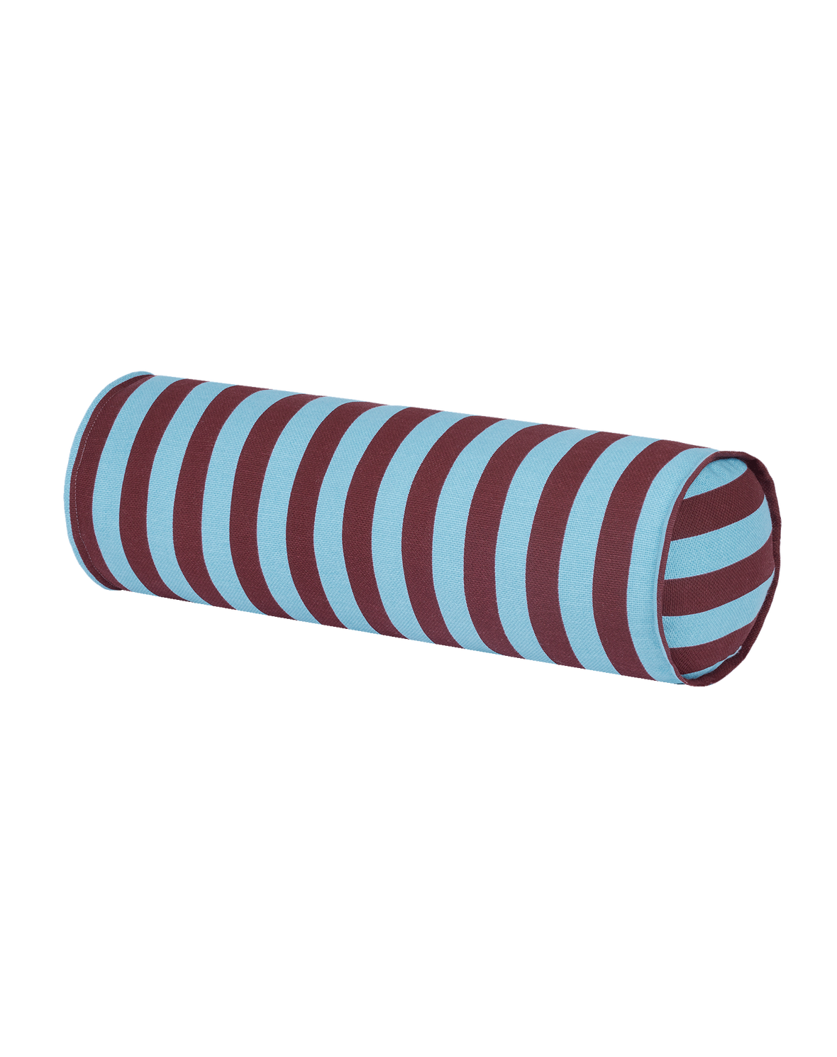Coussin Cylindre Burgundy Bleu Rayure