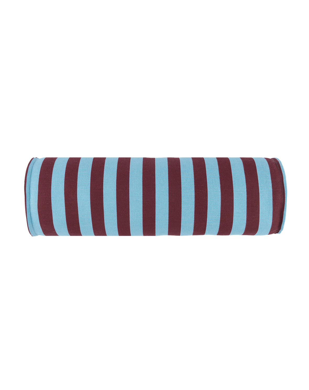 Coussin Cylindre Burgundy Bleu Rayure
