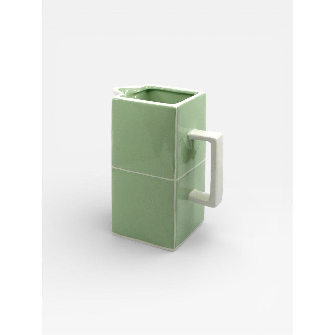 Carafe Tile Vert/Blanc