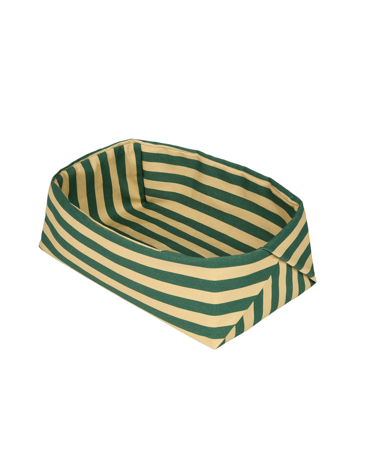 Panier à Pain Vert Rayure