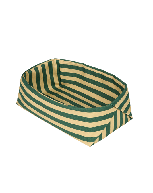 Panier à Pain Vert Rayure