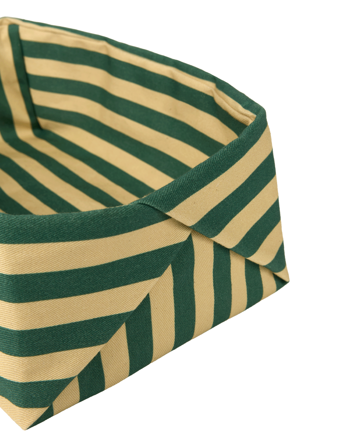 Panier à Pain Vert Rayure