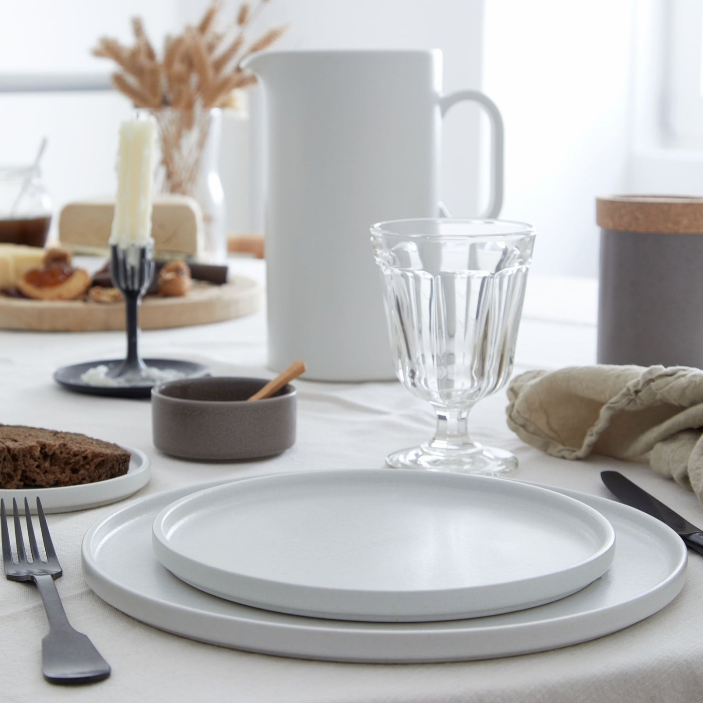 Assiette de Table Redonda Blanc