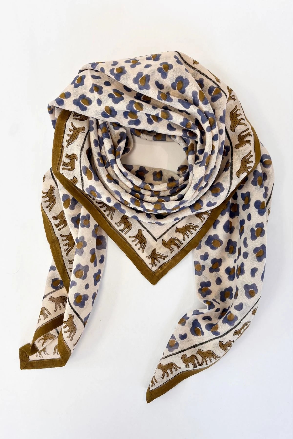 Foulard Dupitta - Léopard Macadamia