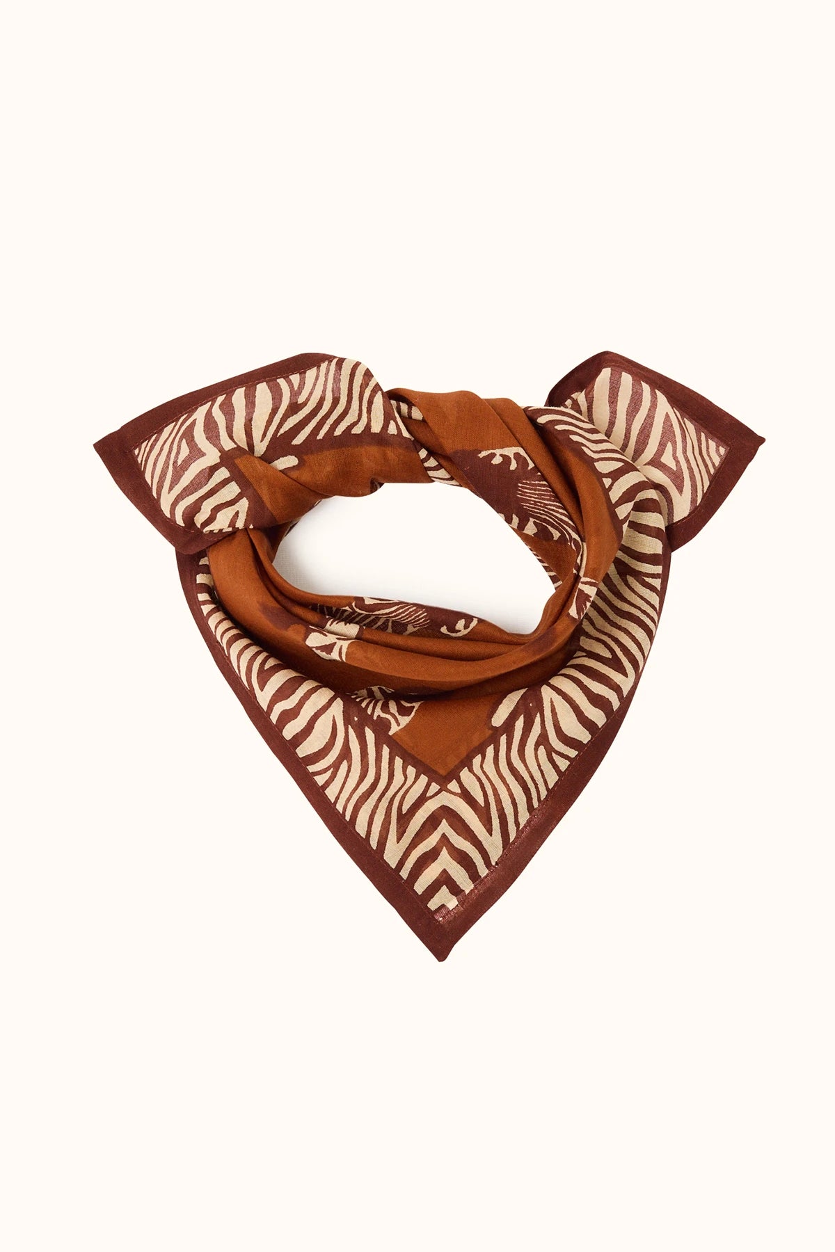 Foulard Dupitta - Zébre brun